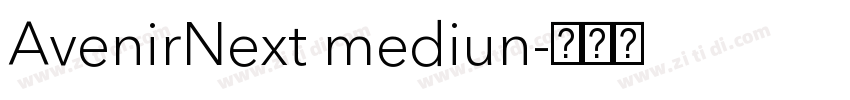 AvenirNext mediun字体转换